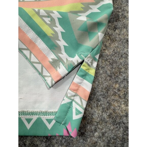 Chubbies Mens Polo Shirt Medium En Fuegos Performance Southwest Geometric Golf - Picture 5 of 12